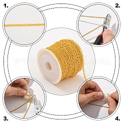 DIY Iron Cable Chains Necklaces/Bracelets Making Kits&nbsp;DIY-YW0010-23G