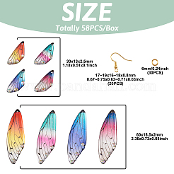 DIY Butterfly Wings Dangle Earring Making Kit&nbsp;DIY-TA0004-45