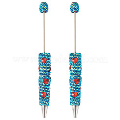 2Pcs Polymer Clay Rhinestones Ball-Point Pen&nbsp;OFST-TA0001-02