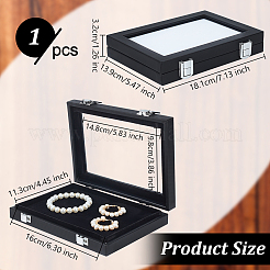 Rectangle Jewelry PU Leather Loose Diamond Storage Box&nbsp;CON-WH0094-45B