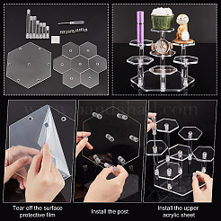 Acrylic Toy Model Display Stand&nbsp;ODIS-WH0001-06A