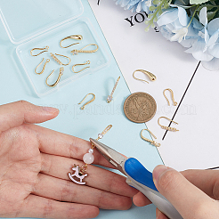 14Pcs 7 Style Brass Micro Pave Cubic Zirconia Earring Hooks Set&nbsp;ZIRC-BC0001-26