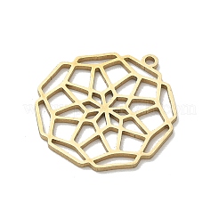 Hollow 201 Stainless Steel Pendants&nbsp;STAS-B136-11G
