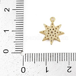 Brass Micro Pave Cubic Zirconia Pendants&nbsp;LS-KK-S339-01G