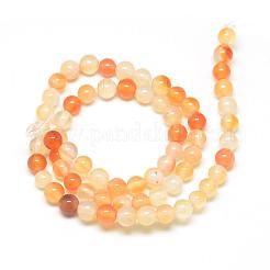 Natural Carnelian Beads Strands&nbsp;G-Q462-10mm-45