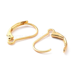 Ion Plating(IP) 304 Stainless Steel Leverback Earring Findings&nbsp;X-STAS-K233-04G-01
