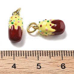 Brass Enamel Charms&nbsp;KK-U060-28G