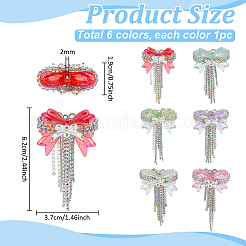 6Pcs 6 Colors Resin Rhinestone Beads&nbsp;RB-PH0001-74