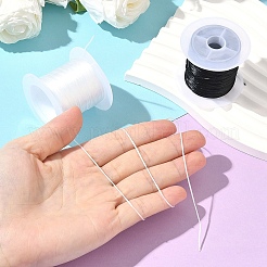 2 Rolls 2 Colors Flat Elastic Crystal String&nbsp;EW-YW0001-19