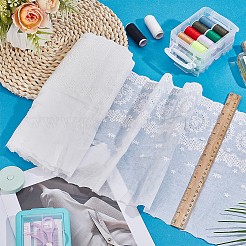 3 Yards Cotton Embroidered Flower Fabrics&nbsp;DIY-FG0008-65