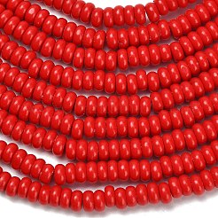 Synthetic Turquoise Beads Strands&nbsp;G-L635-A10-4x2mm-02
