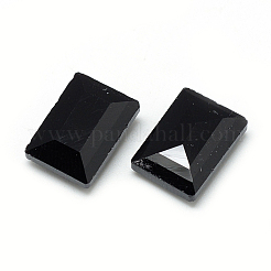 Pointed Back Glass Rhinestone Cabochons&nbsp;RGLA-T031-10x14mm-23