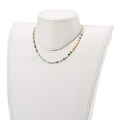 Mixed Styles Round Glass Seed Beaded Necklaces&nbsp;NJEW-JN03362