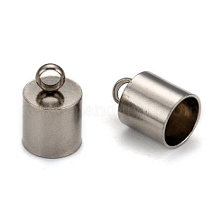 Tarnish Resistant Smooth Surface 201 Stainless Steel Cord Ends&nbsp;STAS-R063-94