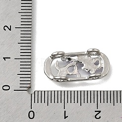 Brass Crystal Rhinestone Oval with Dragon Skeleton Multi-Strands Links&nbsp;KK-P306-15P