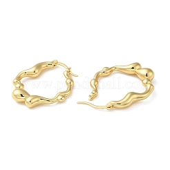 Rack Plating Brass Hoop Earrings for Women&nbsp;EJEW-Z019-09G