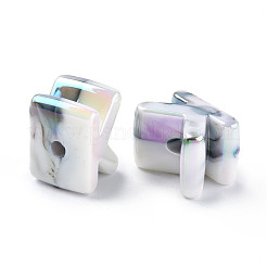 Opaque Rainbow Iridescent Acrylic Beads&nbsp;OACR-P010-22A