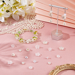 600Pcs 10 Styles ABS Plastic Imitation Pearl & Acrylic Bead Caps&nbsp;OACR-SC0002-33