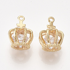 Brass Cubic Zirconia Pendants&nbsp;KK-S348-446