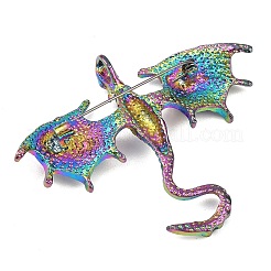 Dragon Alloy Rhinestone Lapel Pins for Backpack Clothes&nbsp;JEWB-G043-01C
