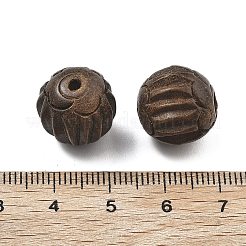 Carved Groove Wood Beads&nbsp;WOOD-Q060-01A