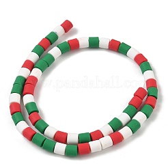 Christmas Handmade Polymer Clay Beads Strands&nbsp;CLAY-F006-01A
