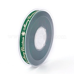 Polyester Grosgrain Ribbon for Christmas&nbsp;SRIB-P013-C01