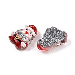 Christmas Theme Transparent Epoxy Resin Decoden Cabochons&nbsp;CRES-T025-01D