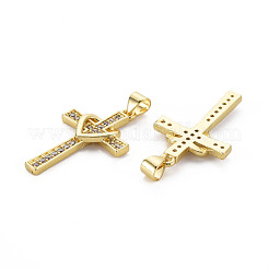 Brass Micro Pave Cubic Zirconia Pendants&nbsp;KK-Q252-071-NF