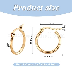 304 Stainless Steel Hoop Earrings&nbsp;STAS-PH0019-03