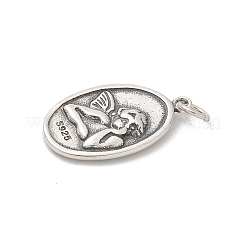 925 Sterling Silver Pendants&nbsp;STER-R008-04AS-04
