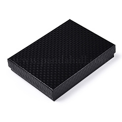 Rhombus Textured Cardboard Jewelry Boxes&nbsp;CBOX-T006-01A