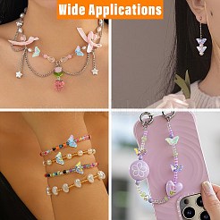 80Pcs 8 Colors Electroplate Handmade Lampwork Beads&nbsp;LAMP-CJ0003-04