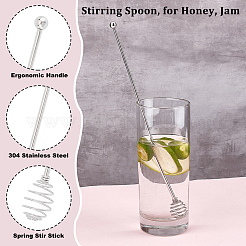 304 Stainless Steel Stirring Spoon&nbsp;AJEW-WH0010-32P