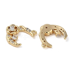 Brass Micro Pave Cubic Zirconia Pendants&nbsp;KK-U045-11G