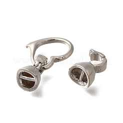 Brass Fold Over Clasps&nbsp;KK-M313-35P