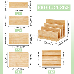Bamboo Wood Place Card Display Stands&nbsp;ODIS-WH0025-184