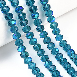 Electroplate Glass Beads Strands&nbsp;LS-EGLA-A034-T2mm-L25
