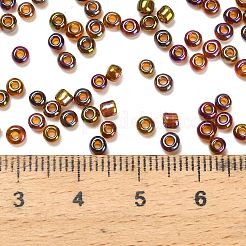 Transparent Colours Rainbow 8/0 Glass Seed Beads&nbsp;SEED-H004-03B-03