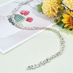 Alloy Rhinestone Cup Chain&nbsp;LCHA-WH0001-03P
