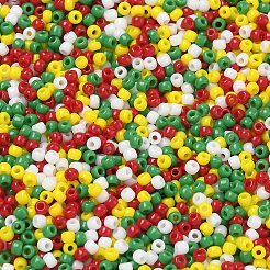 4 Colors 11/0 Christmas TOHO Round Seed Beads&nbsp;SEED-X0058-28