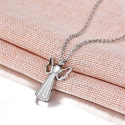 Stainless Steel Angel Pendant Urn Ashes Necklaces&nbsp;PW-WG1C46B-01