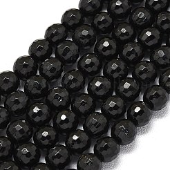 Natural Black Tourmaline Beads Strands&nbsp;G-B165-A05-6mm