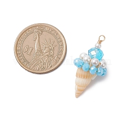 Shell & Glass Pendants&nbsp;PALLOY-TA00359-04