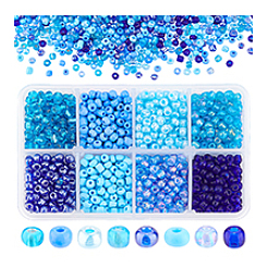 Mixed Style 6/0 Round Glass Seed Beads&nbsp;SEED-PH0006-4mm-03