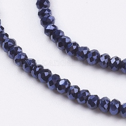 Electroplate Glass Beads Strands&nbsp;GLAA-F076-FP01