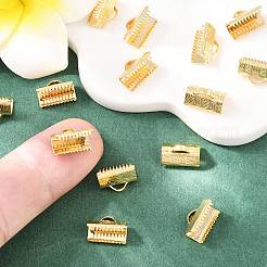 SHEGRACE Brass Ribbon Crimp Ends&nbsp;XGR0062G-57G