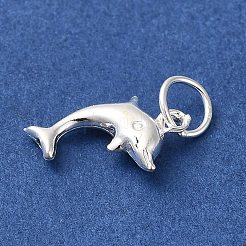 925 Sterling Silver Dolphin Charms&nbsp;STER-K180-09S