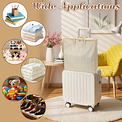 4Pcs 2 Styles Cotton and Linen Packing Zipper Bags with Handles for Travel&nbsp;ABAG-WA0001-47