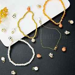 5Pcs Brass Enamel Pendants&nbsp;KK-SZ0002-73C